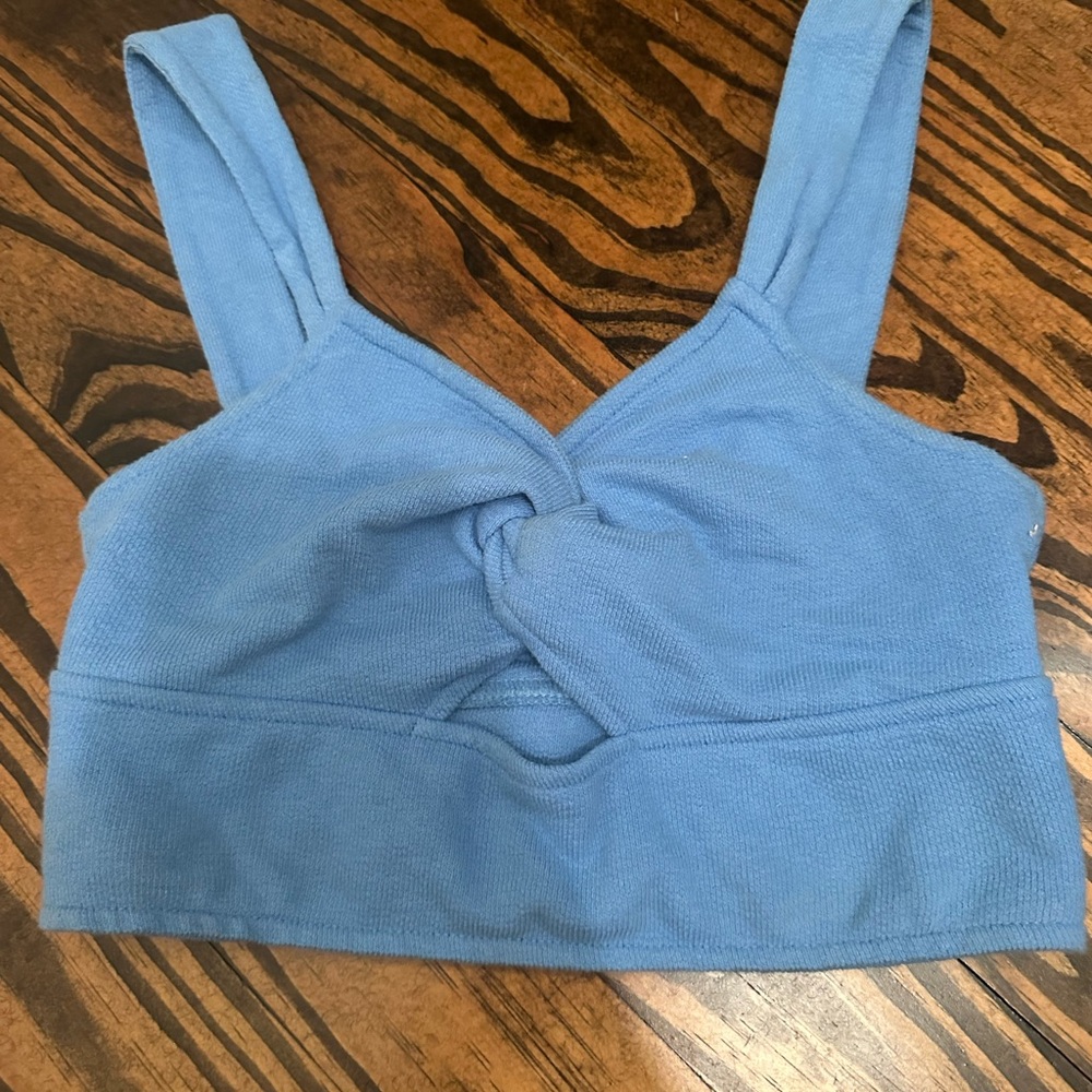 Madewell Light Blue Twist Bandeau